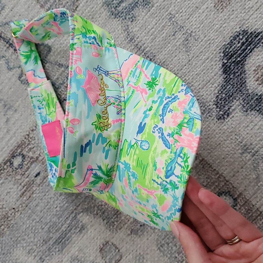 SOLD Lilly Pulitzer It's A Match Adjustable Visor Golf Tennis - Picture 2 of 8